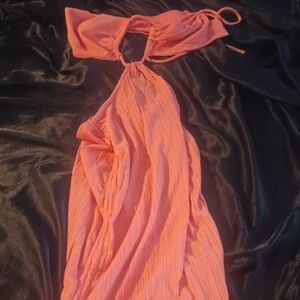 Fashion Nova Vibrant Orange Mini Dress